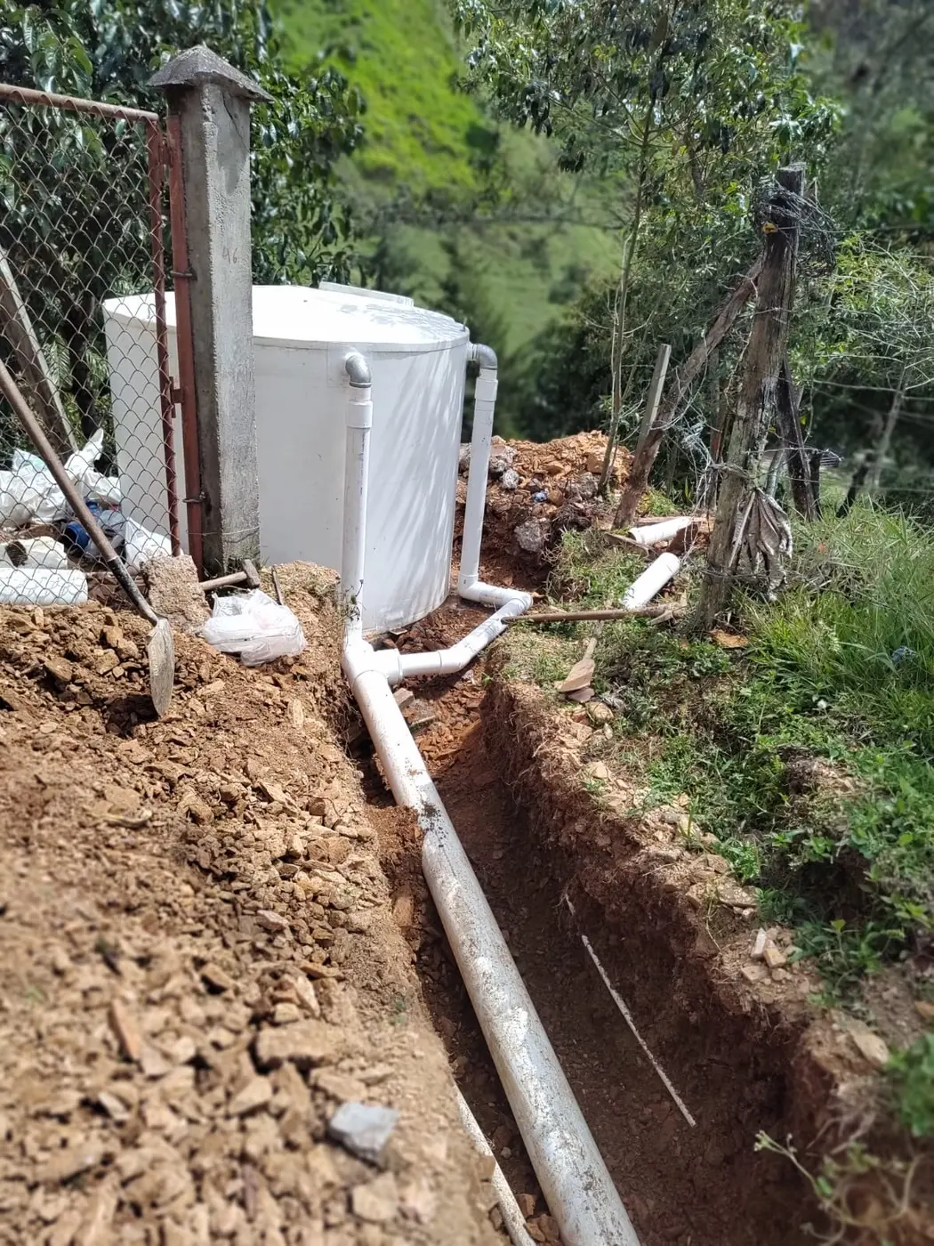 Construcción asociada a redes de agua