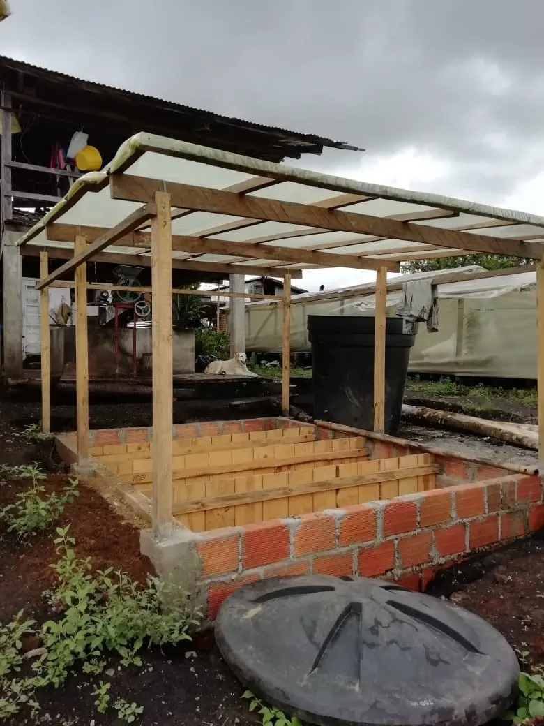Beneficiadero rural en construcción