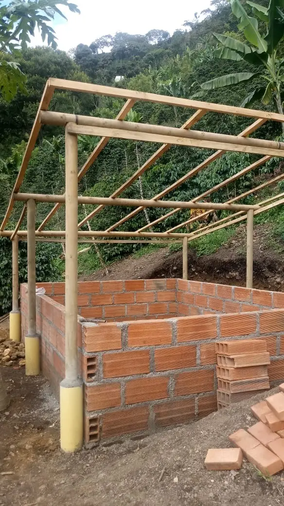 Estructura de caseta comunitaria