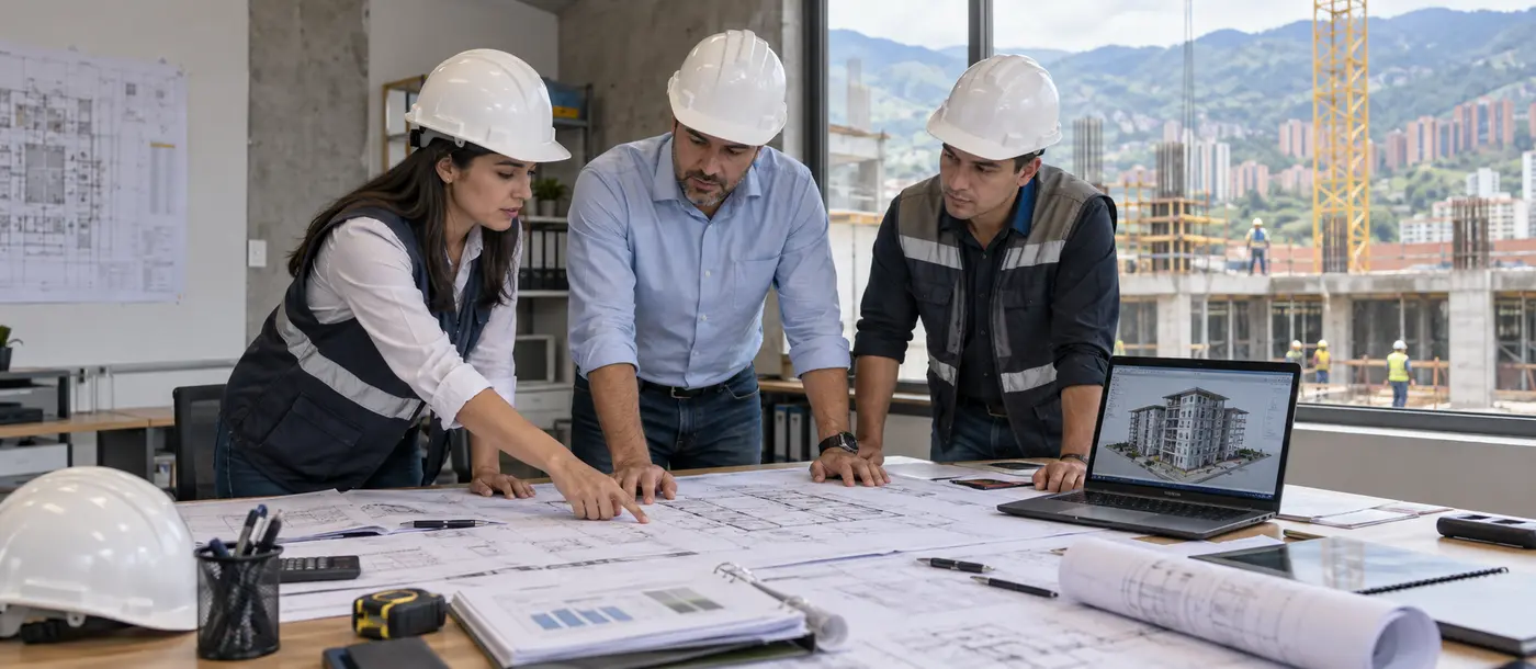 Planeación técnica de obra con planos, programación y modelo BIM